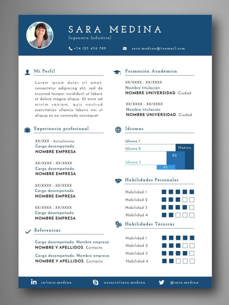 PLANTILLA CV MONTREAL - Orientación para el empleo 